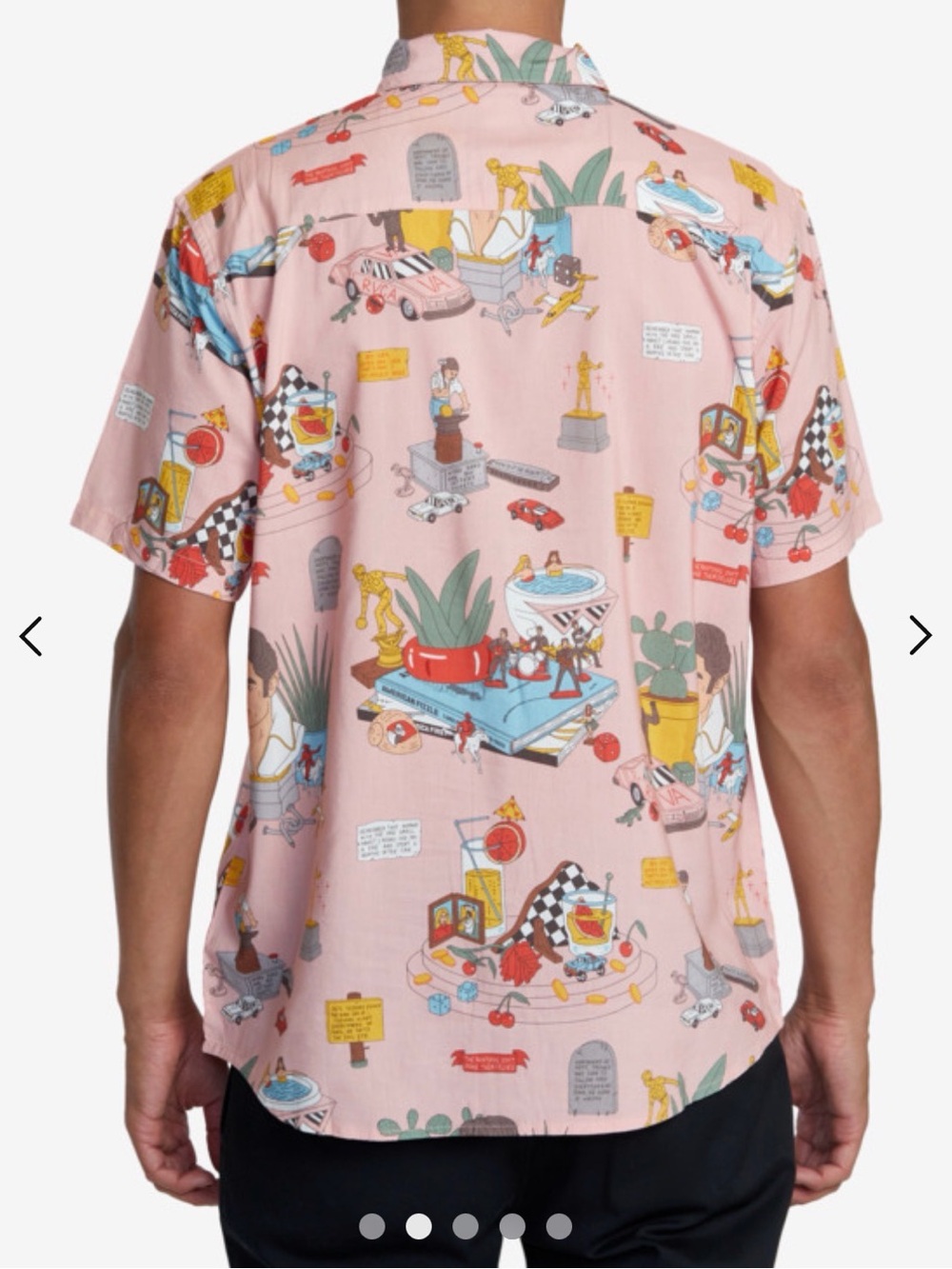 RVCA Men's Luke P Button Up Shirt